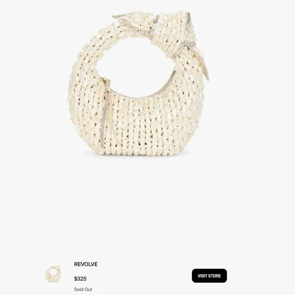 Poolside The Josie  Knotted Top Handle Pearl Bag - Picture 11 of 16